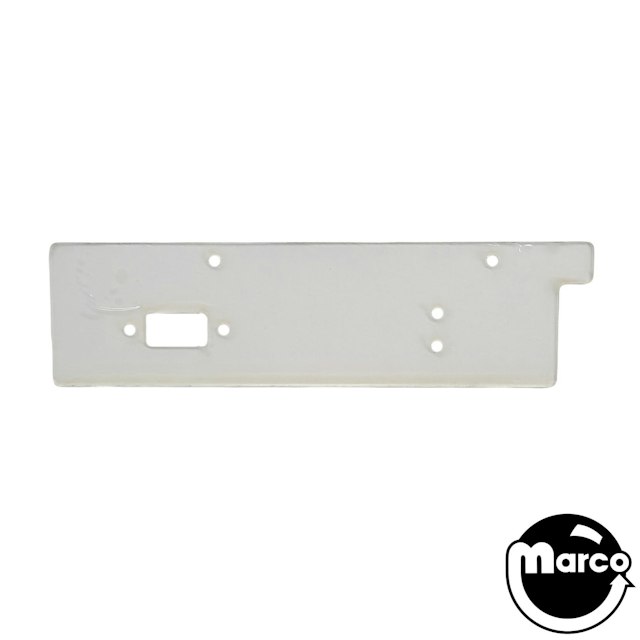 Clear Plastic 8 1/4 inch by 2 1/4 inch with notch and holes