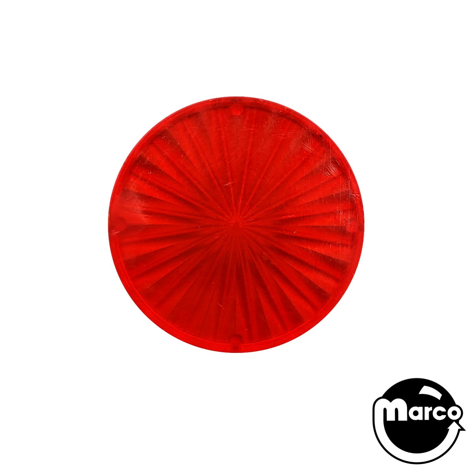 Insert - circle 2-1/4 inch clear red starburst