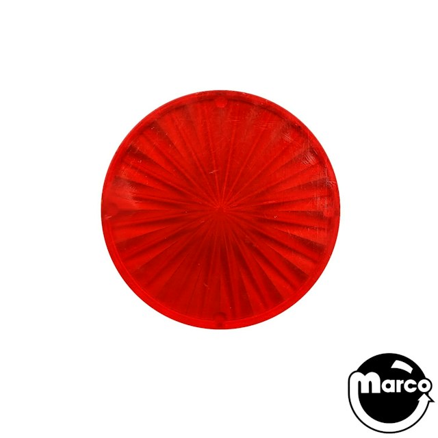 Insert - circle 2-1/4 inch clear red starburst