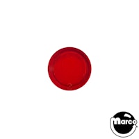 Insert - round 3/4 inch clear red plain