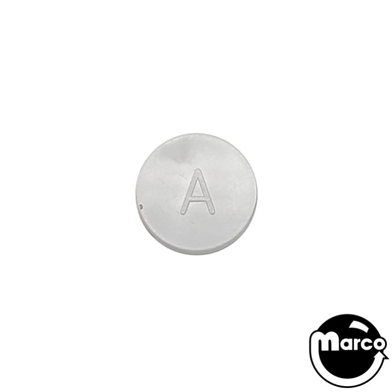 Insert - round 1 inch opaque white plain