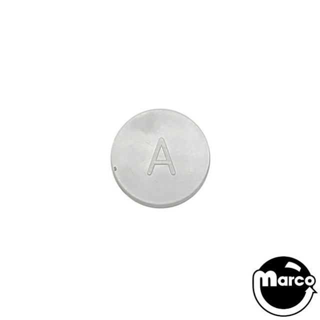 Insert - round 1 inch opaque white plain