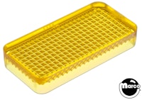 Insert - rectangle 1-1/2 x 3/4 inch yellow stippled