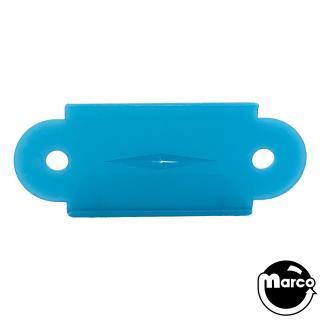 Lane guide - 2-1/8 inch opaque light blue single side