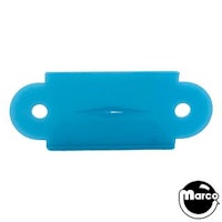 Lane guide - 2-1/8 inch opaque light blue single side