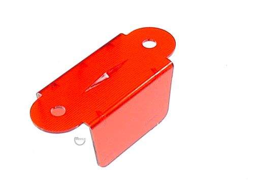 Lane guide - 2-1/8 inch red trans double USE 03-7034-9