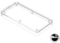 Insert - rectangle 2-1/4 x 1-1/8 inch clear plain