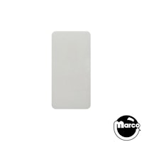 Insert - rectangle 2-1/4 x 1-1/8 inch opaque white plain