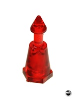 Minipost - plastic red, single groove