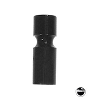 Post 1-1/16 inch black plastic