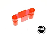 Lane guide - light hood - fluorescent orange