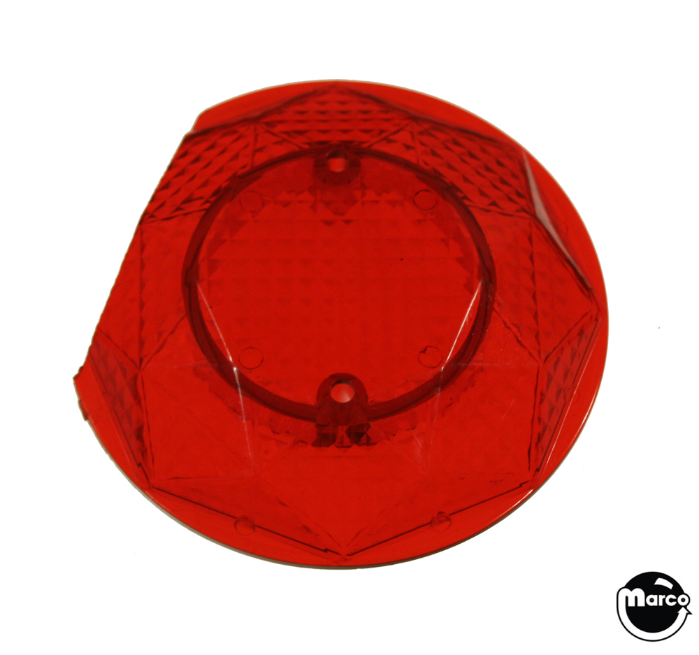 Pop bumper cap - red cut 1-3/4