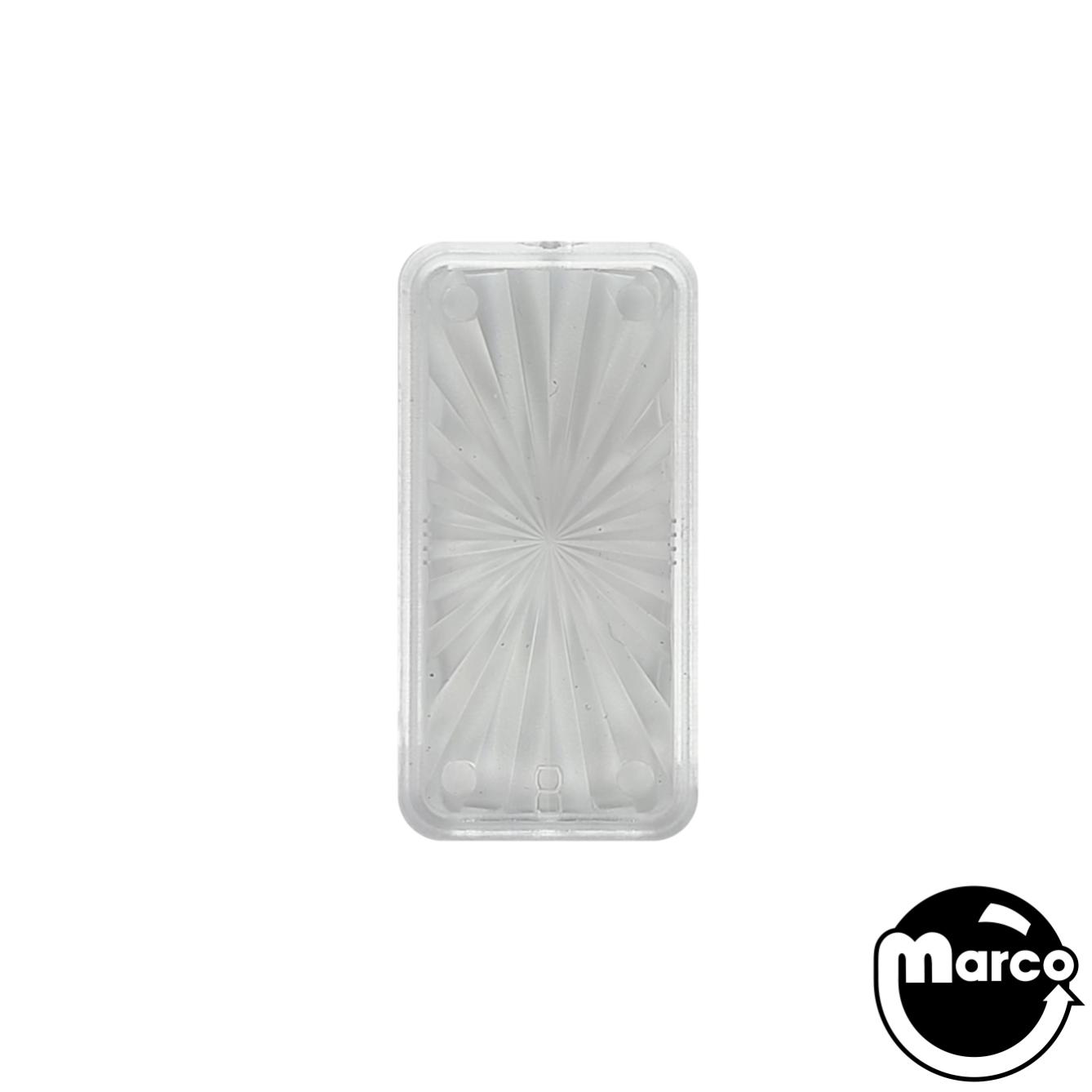 Insert - rectangle 1-1/2 x 3/4 inch clear starburst