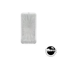 Insert - rectangle 1-1/2 x 3/4 inch clear starburst