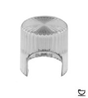 Dome with screw tab - clear modified