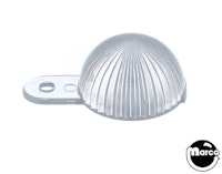 Dome with screw tab - clear 1 tab