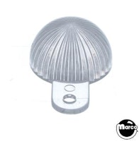 Dome with screw tab - clear 1 tab