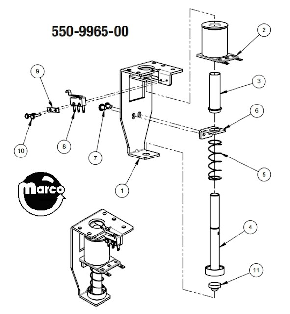 VUK Up-post assembly Stern