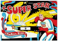 SUPER STAR (Brunswick) Backglass plastic