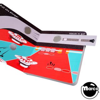Interactive pinball-themed sliding board book