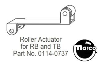 Microswitch actuator roller DB 0114-0737 95-4145-10