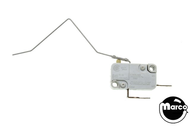 Switch miniature with rollover wire