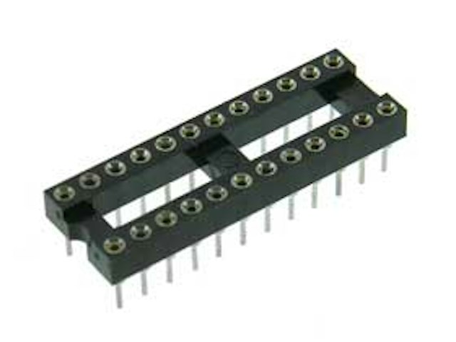 IC socket - 24 pins .300 inch machine pin