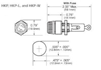 Fuse holder panel mount 6 x 30mm