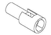 Connector male 1 pin .062 pin