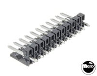 Header 8h str sq pin .156 inch lock