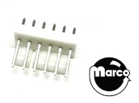 Connector 6 pin male .100