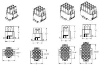 Connector housing 9 pin .084 inch