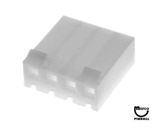 Connector female 4 position w/ramp .156 inch 09-50-3041