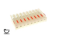 Connector - IDC red 9 position 9R MT/END 22/156