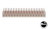 Connector - IDC red 16R mt/end 22/156