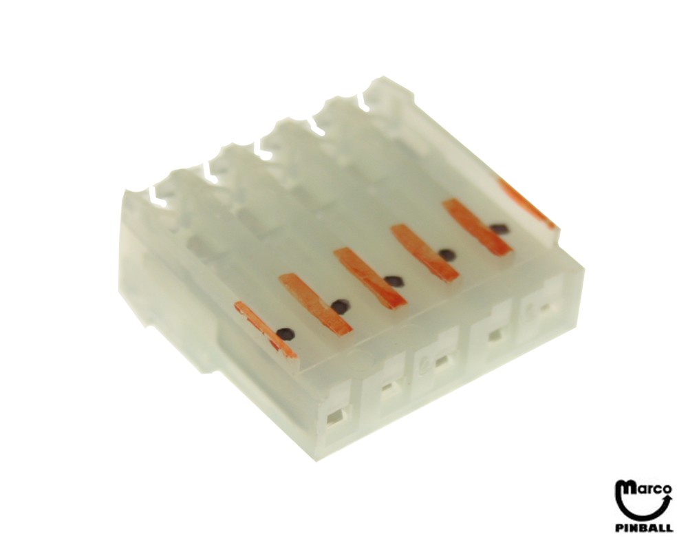 Connector - IDC green 5R mt/thru 18/156
