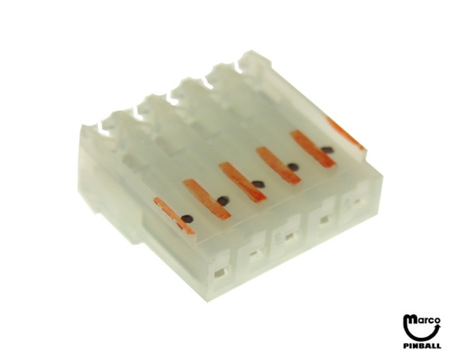 Connector - IDC green 5R mt/thru 18/156