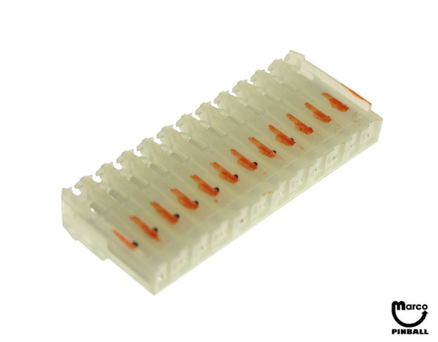 Connector - IDC green 12R mt/thru 18/156