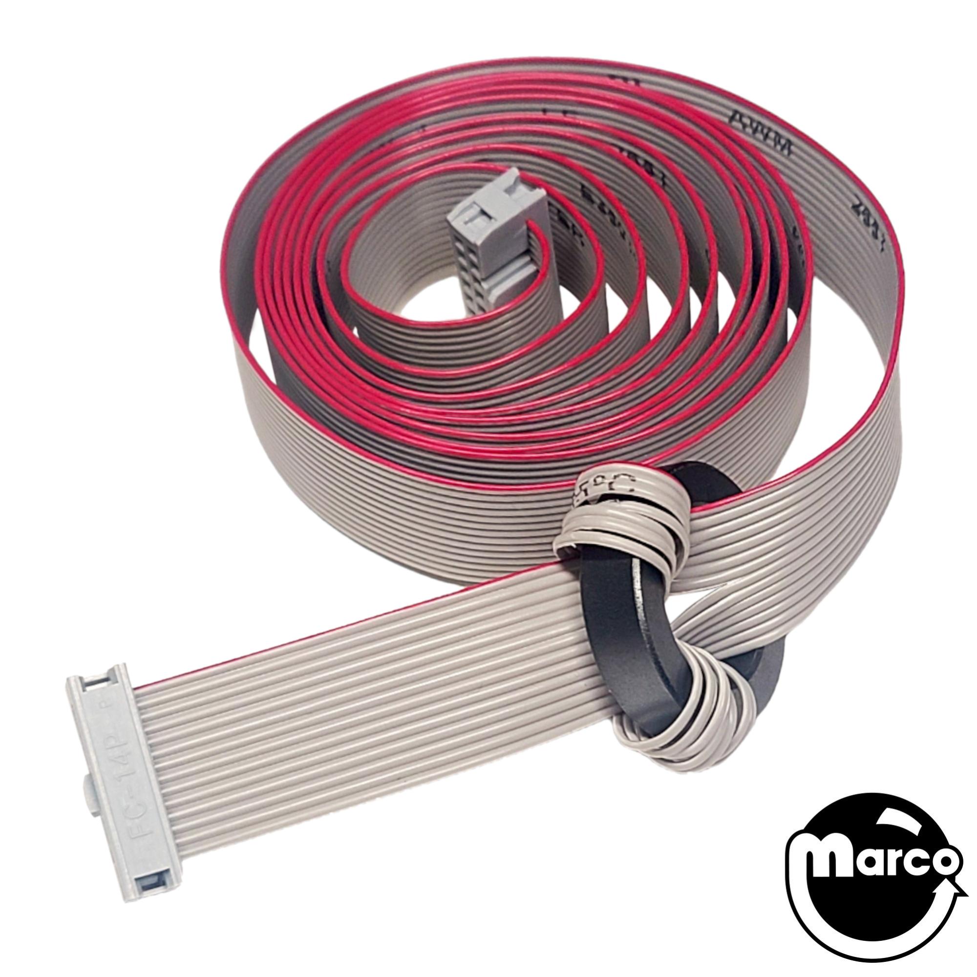Ribbon Cable - 14 pin 60 inch w/ ferrite bead