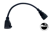 Power adapter iec/f to nema/f