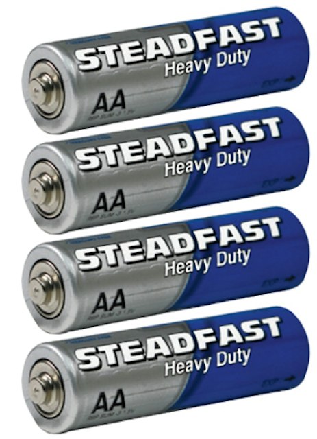 Battery - alkaline 1.5v 'AA' 4 pack