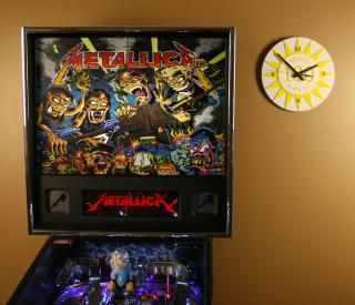 Pop Bumper Cap Wall Clock YELLOW