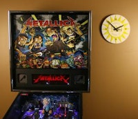 Pop Bumper Cap Wall Clock YELLOW