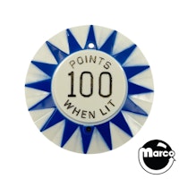 Pop Bumper Cap Nightlight - 100 Points - blue star and gold text