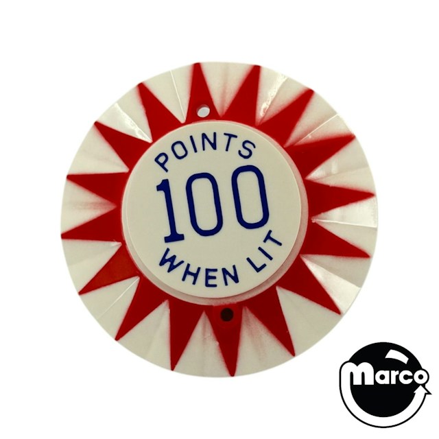 Pop Bumper Cap Nightlight - 100 Points - red star and blue text