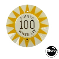 Pop Bumper Cap Nightlight - 100 Points - yellow star and text