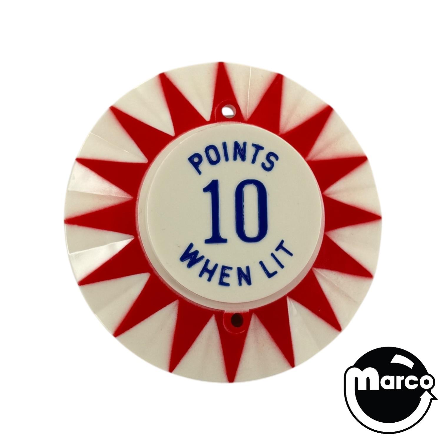 Pop Bumper Cap Nightlight - 10 Points - red star and blue text