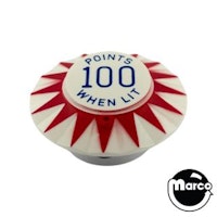 Pop Bumper Cap Nightlight - 100 Points - red star and blue text