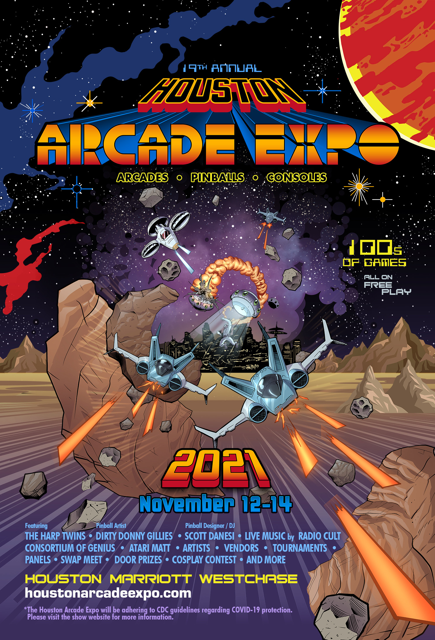 Postcard - Houston Arcade Expo 2021