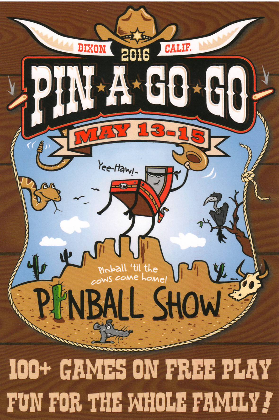 Postcard - Pin-A-Go-Go 2016